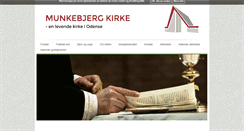 Desktop Screenshot of munkebjergkirke.dk